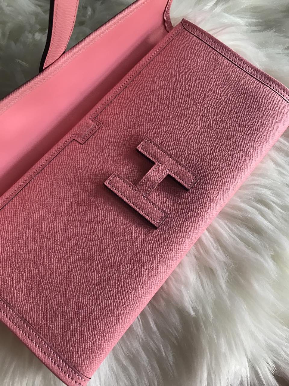 에르메스 지제 엘란22 립스틱 핑크 스위프트